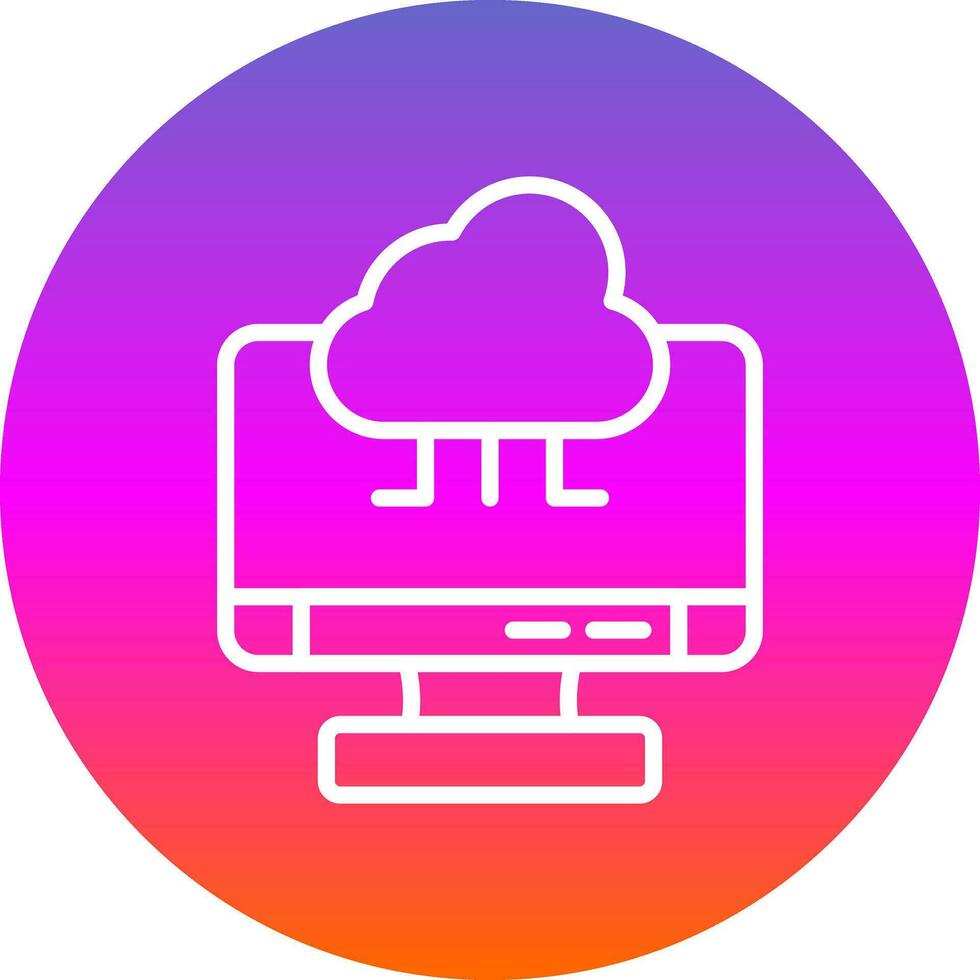 Cloud Computing Vector Icon Design
