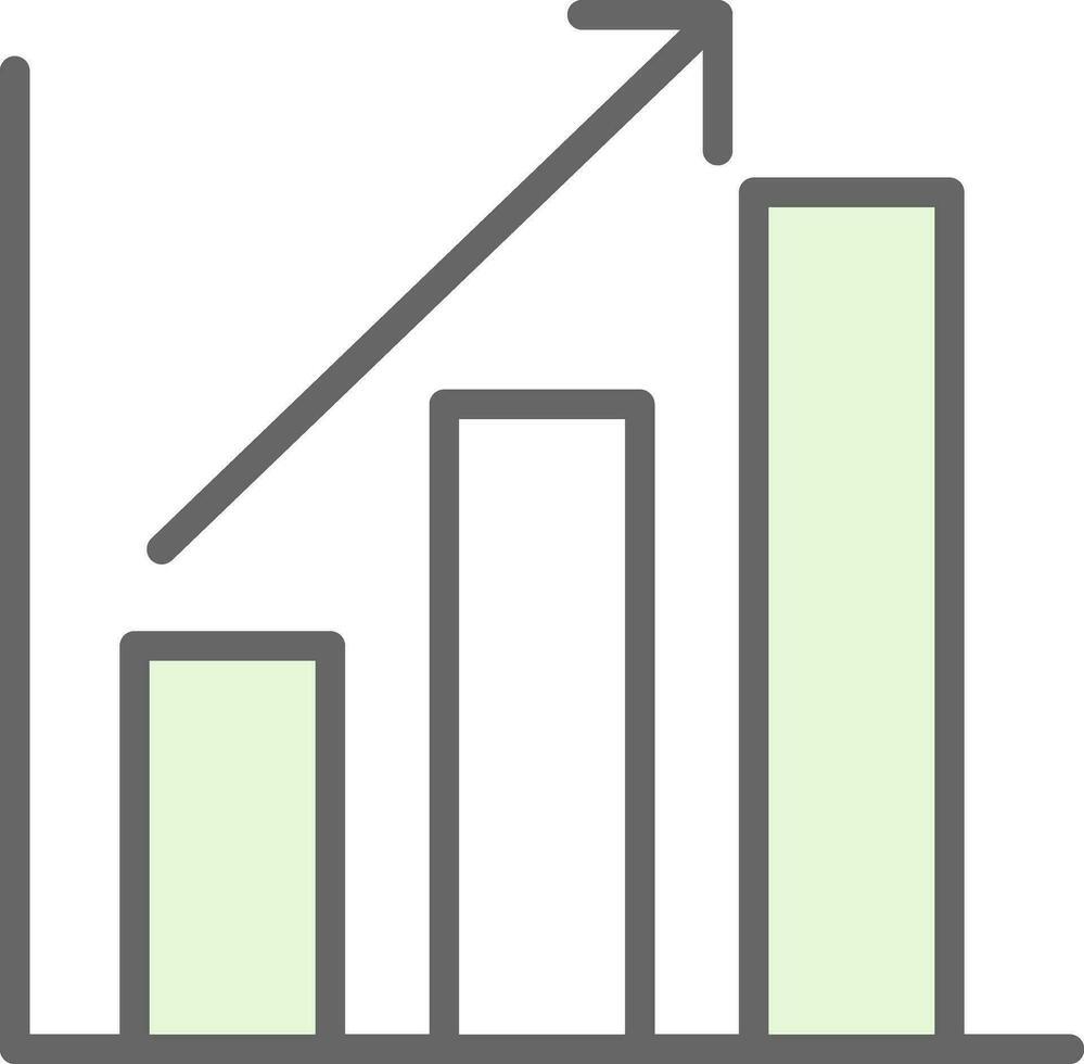 Bar chart Vector Icon Design