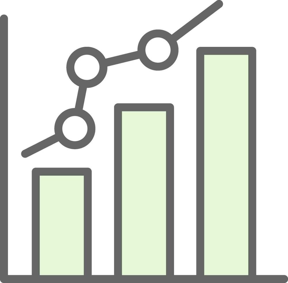 Bar chart Vector Icon Design
