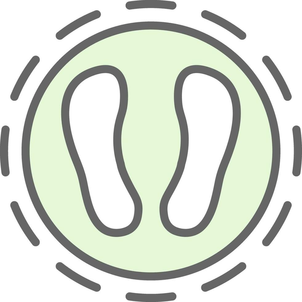 Shoe print Vector Icon Design