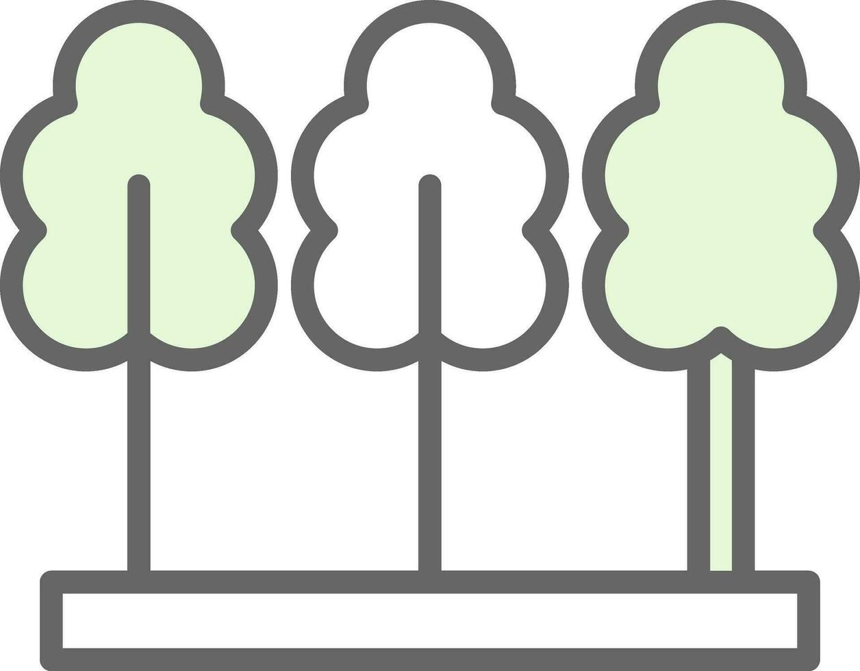 Trees Vector Icon Design