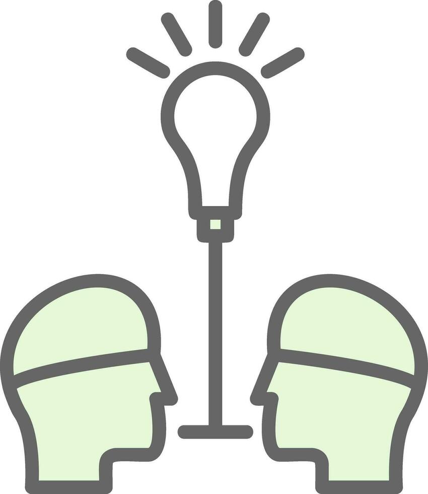 Knowledge Sharing Vector Icon Design