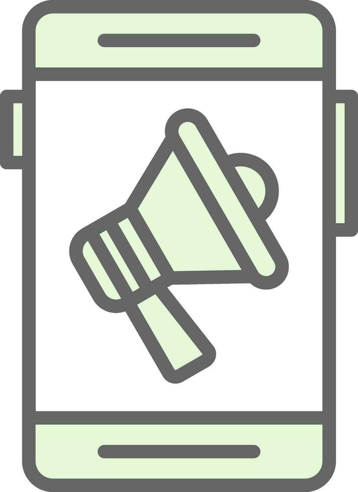 Mobile Marketing Vector Icon Design
