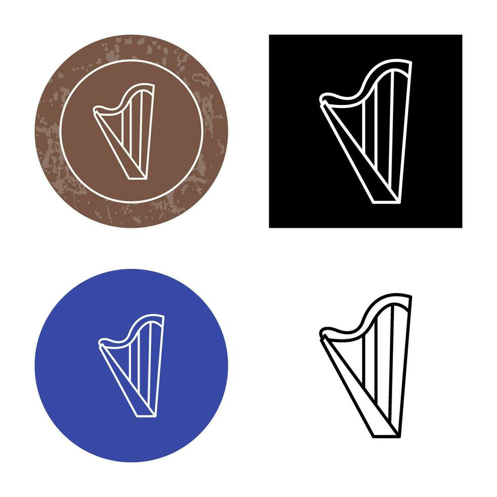 Harp Vector Icon