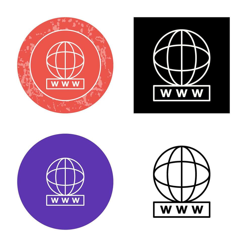 Unique World Wide Web Vector Icon