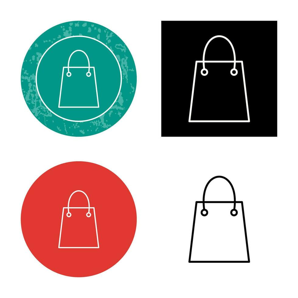 Unique Shopping Bag Vector Icon