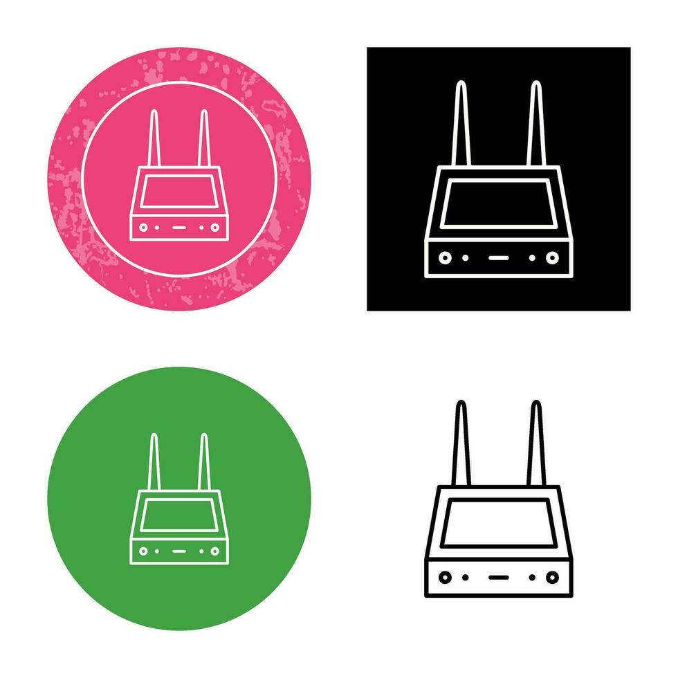 Unique Router Vector Icon