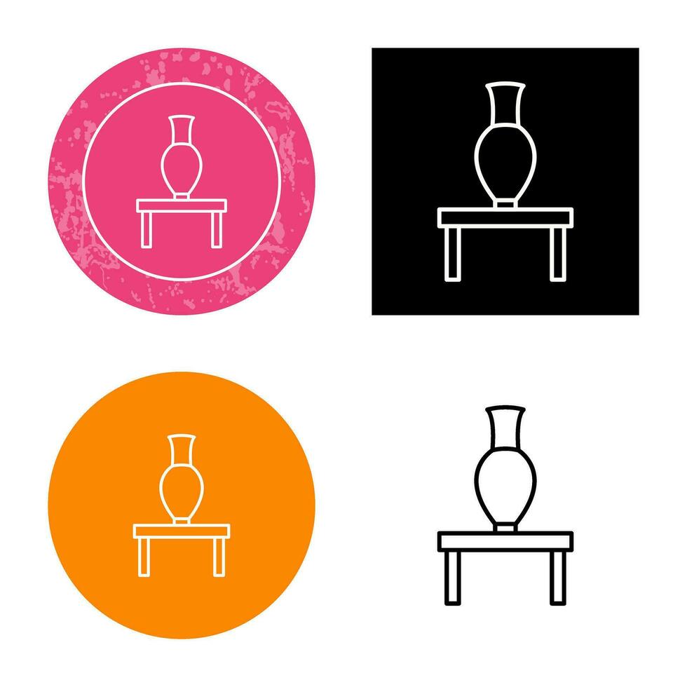 Vase Exhibit Vector Icon