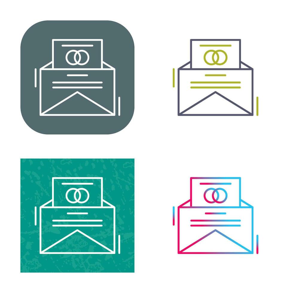 Invitation Card Vector Icon