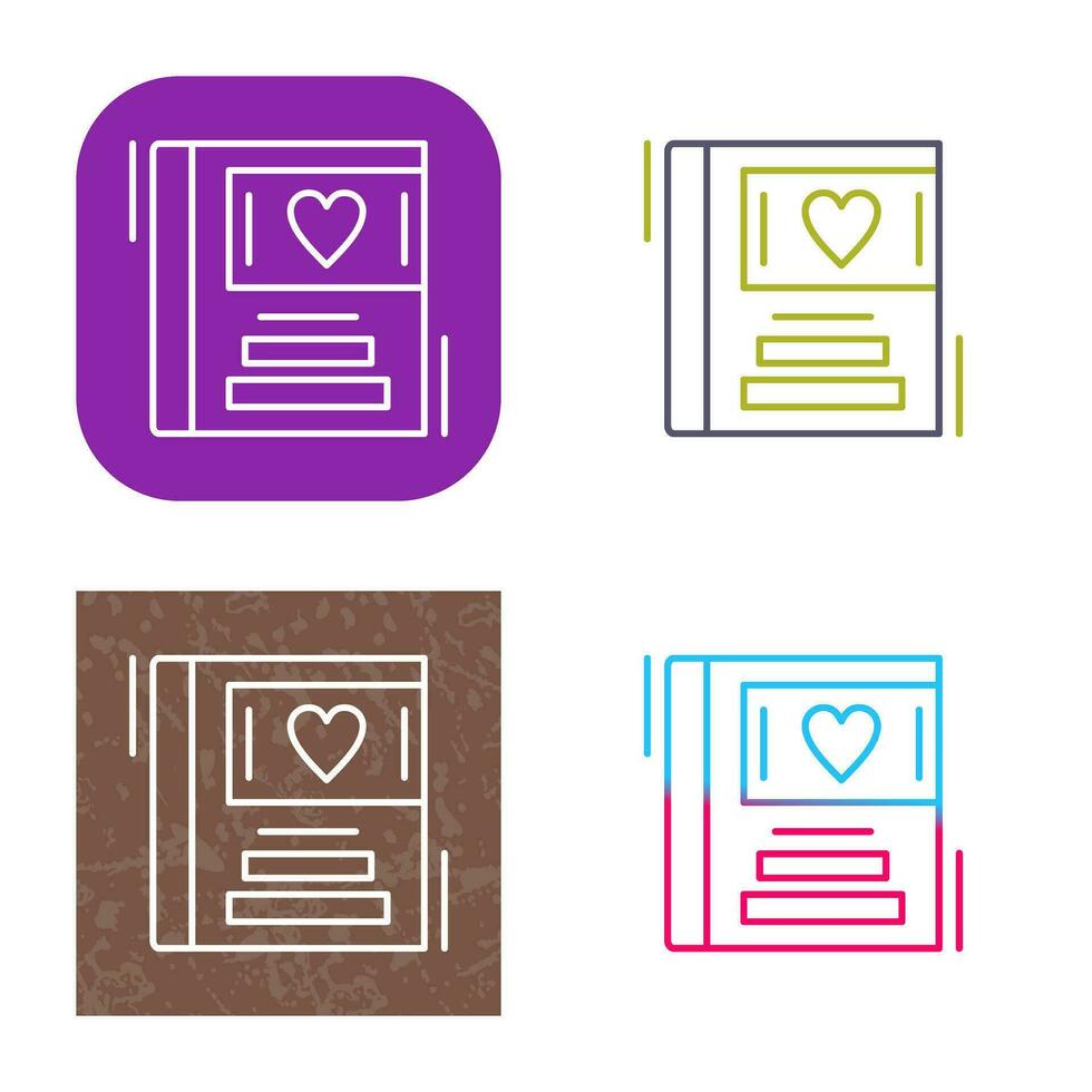 Wedding Album Vector Icon