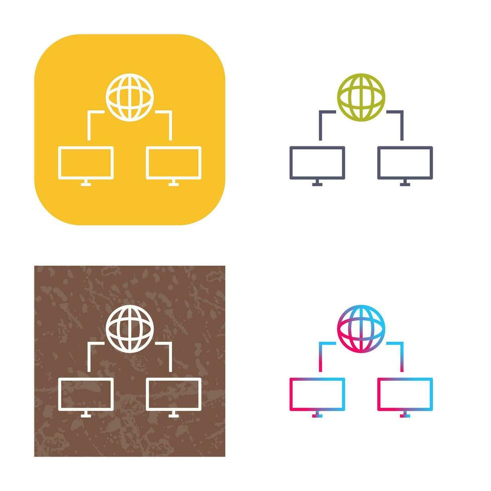 Unique Internet Connectivity Vector Icon