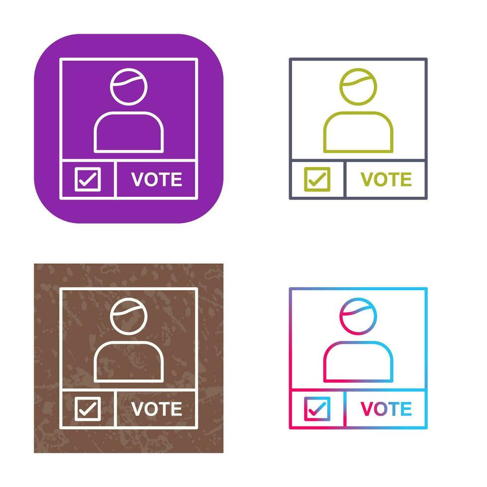 Candidate Banner Vector Icon