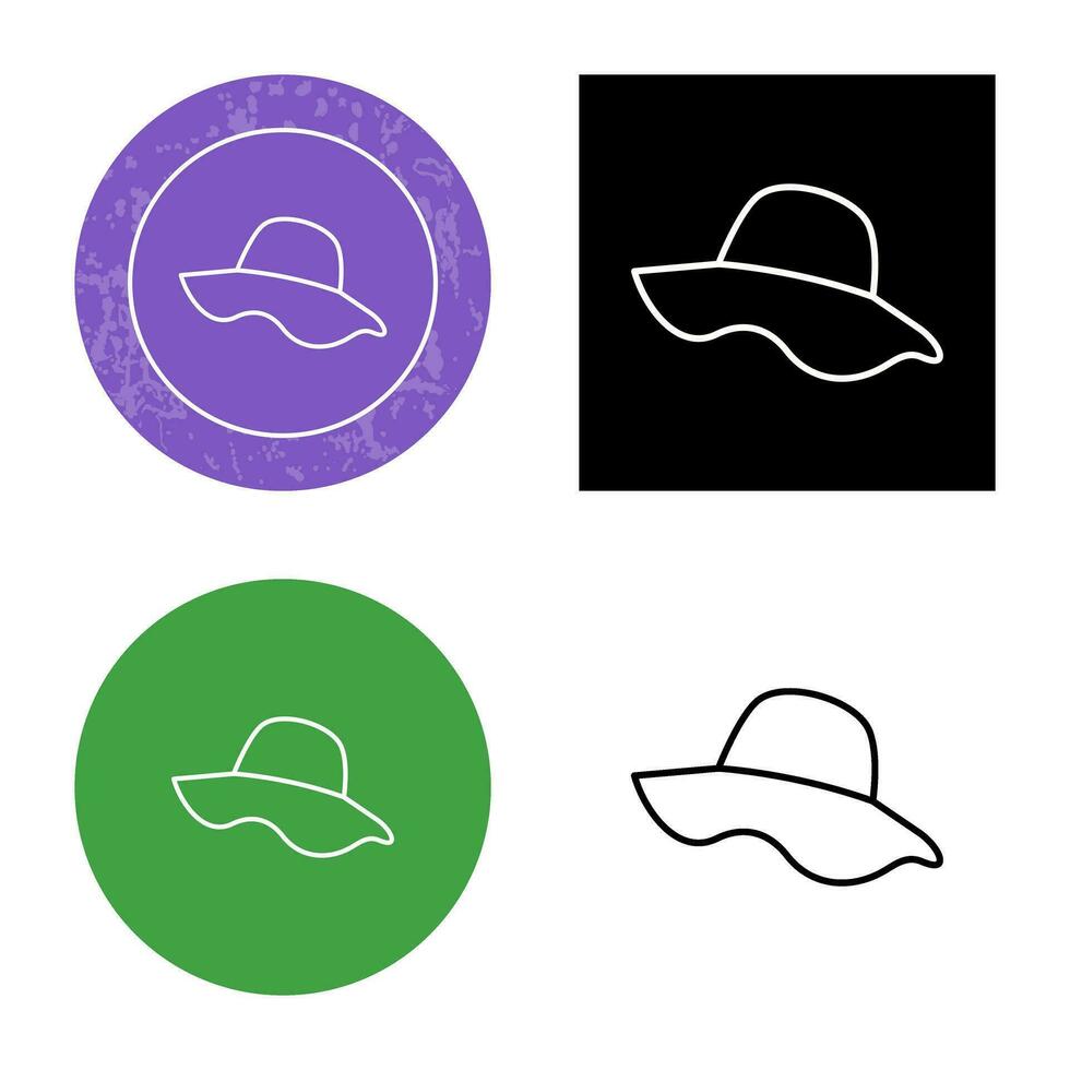 icono de vector de sombrero