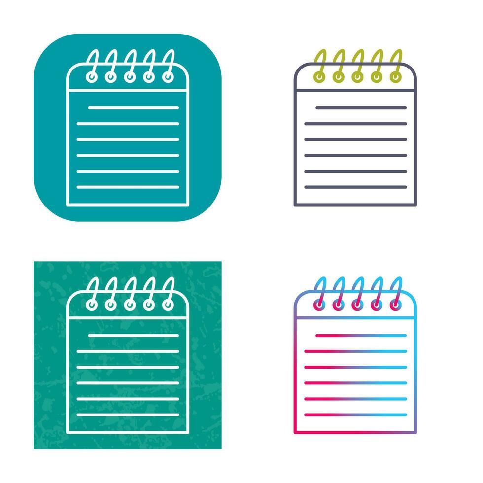 Unique Note Vector Icon