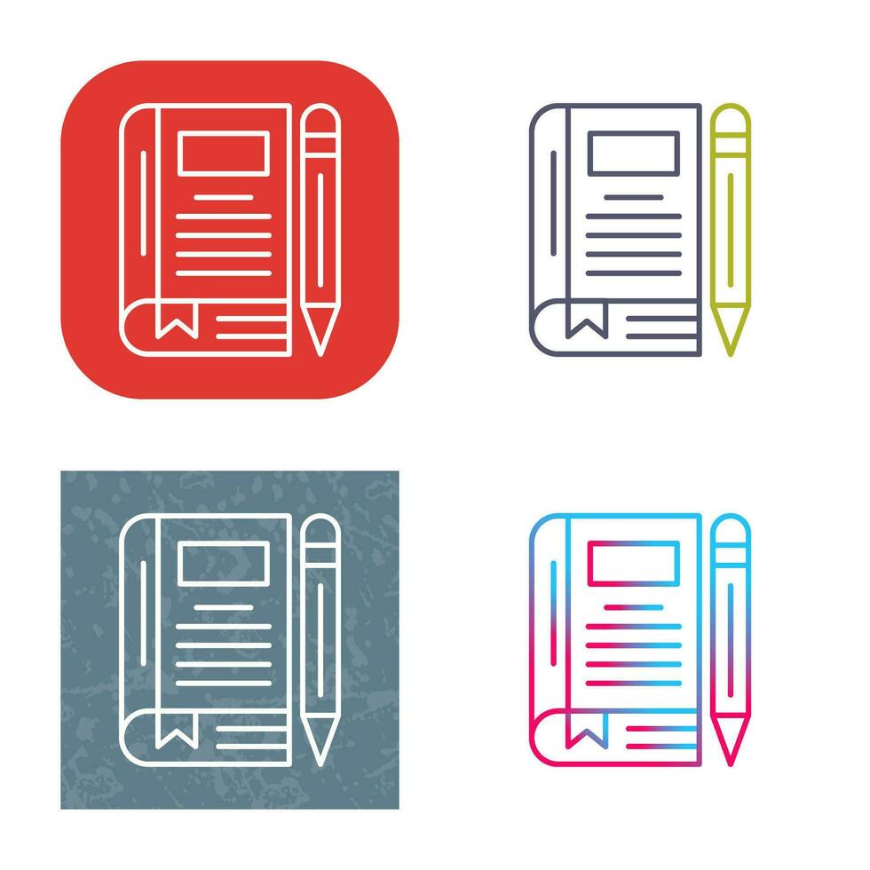 Diary Vector Icon
