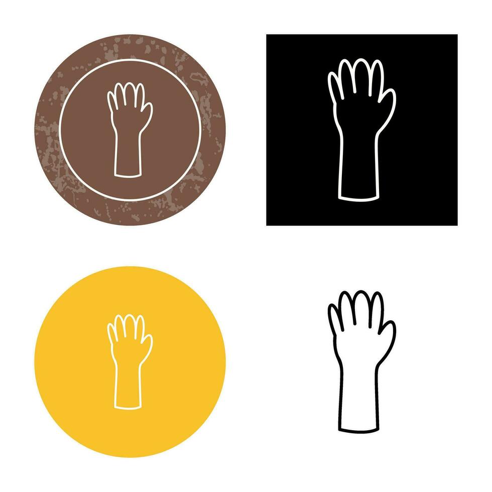 Unique Gloves Vector Icon