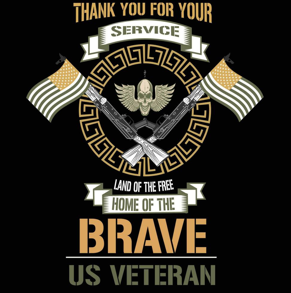 US Veteran Tshirt vector