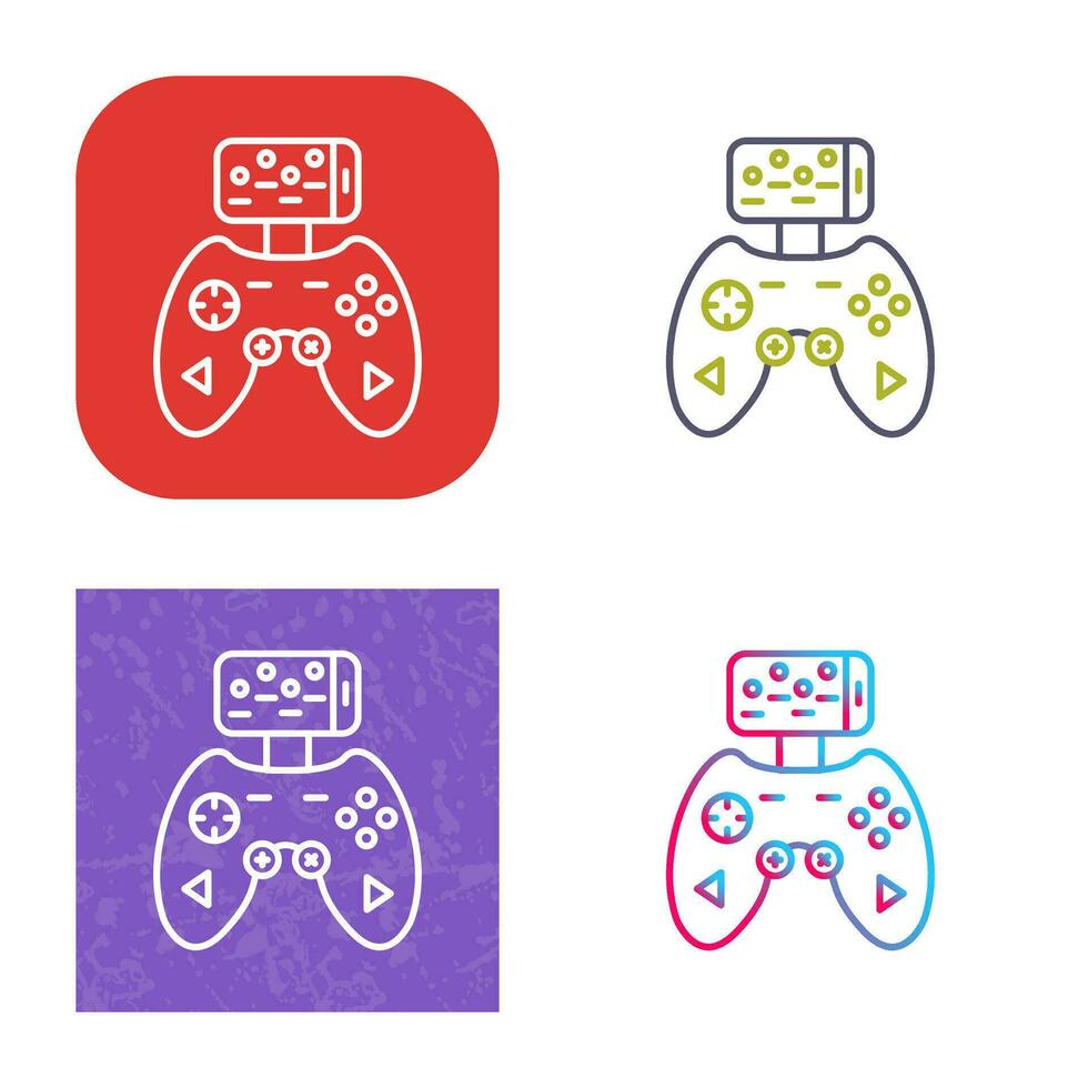 icono de vector de controlador de juego