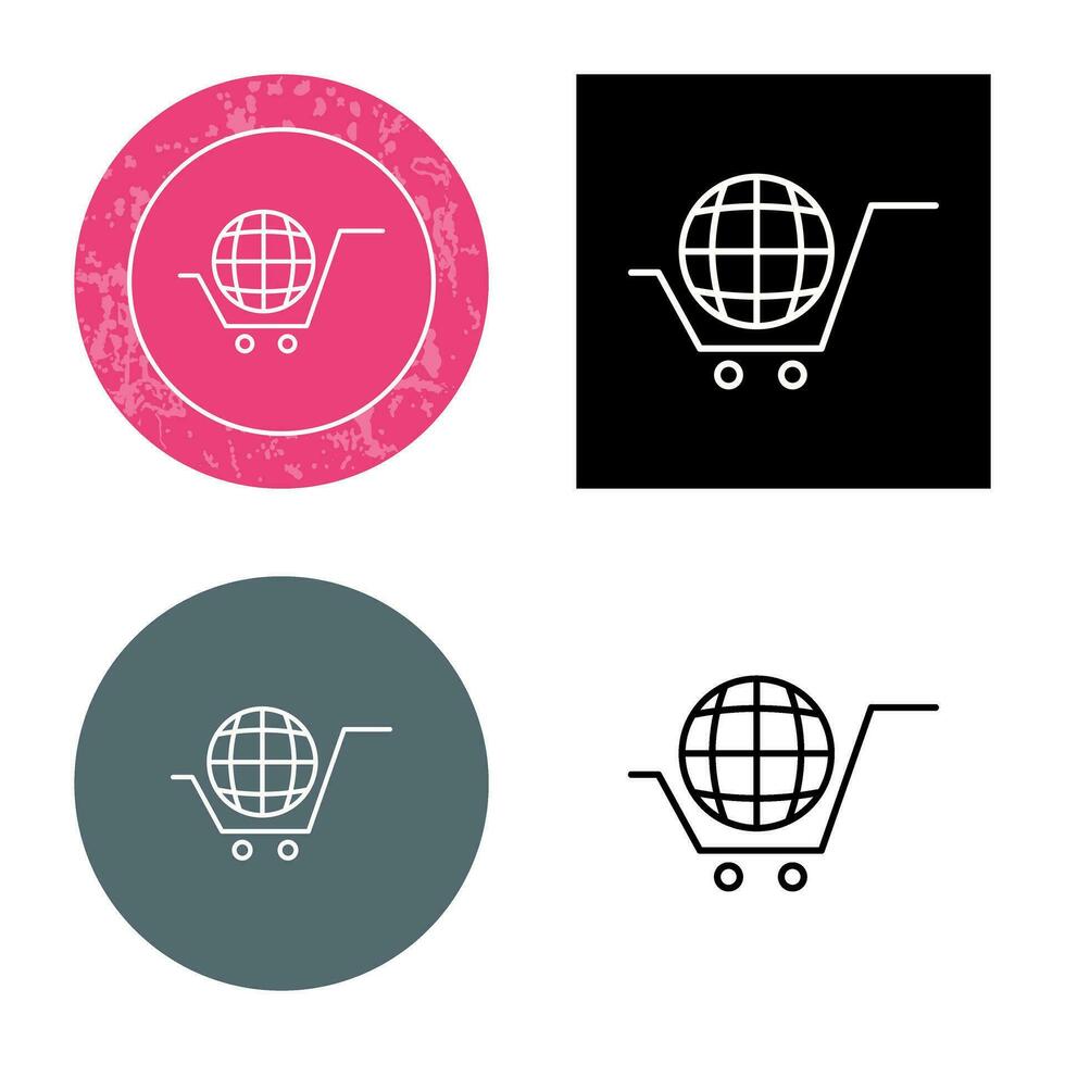 Global Shopping Vector Icon