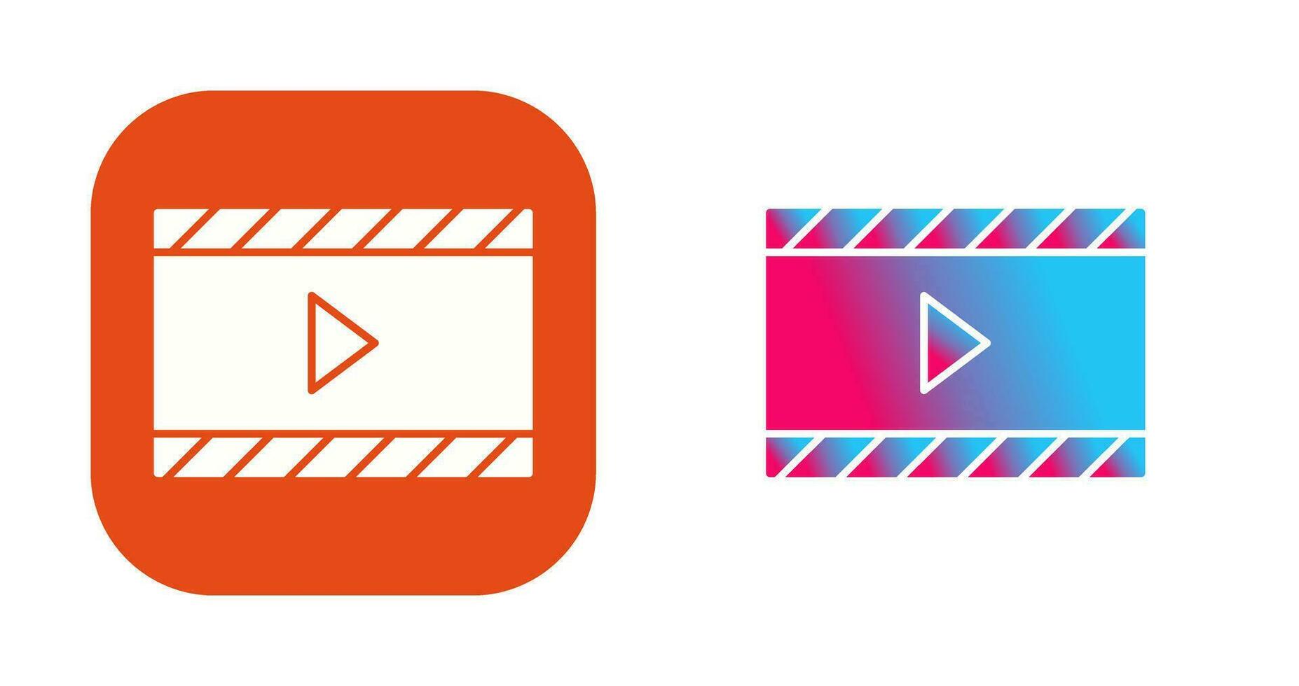 Unique Video and Animation Vector Icon