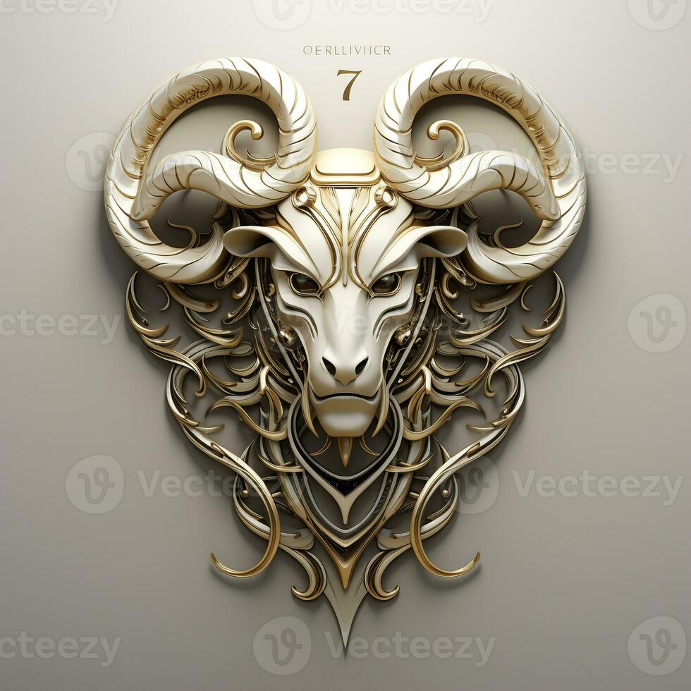 3d cartoon zodiac taurus ai photo