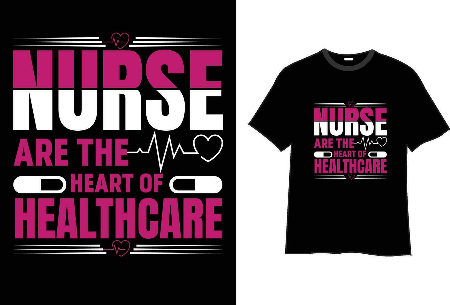 Nursing T-Shirt Design vector