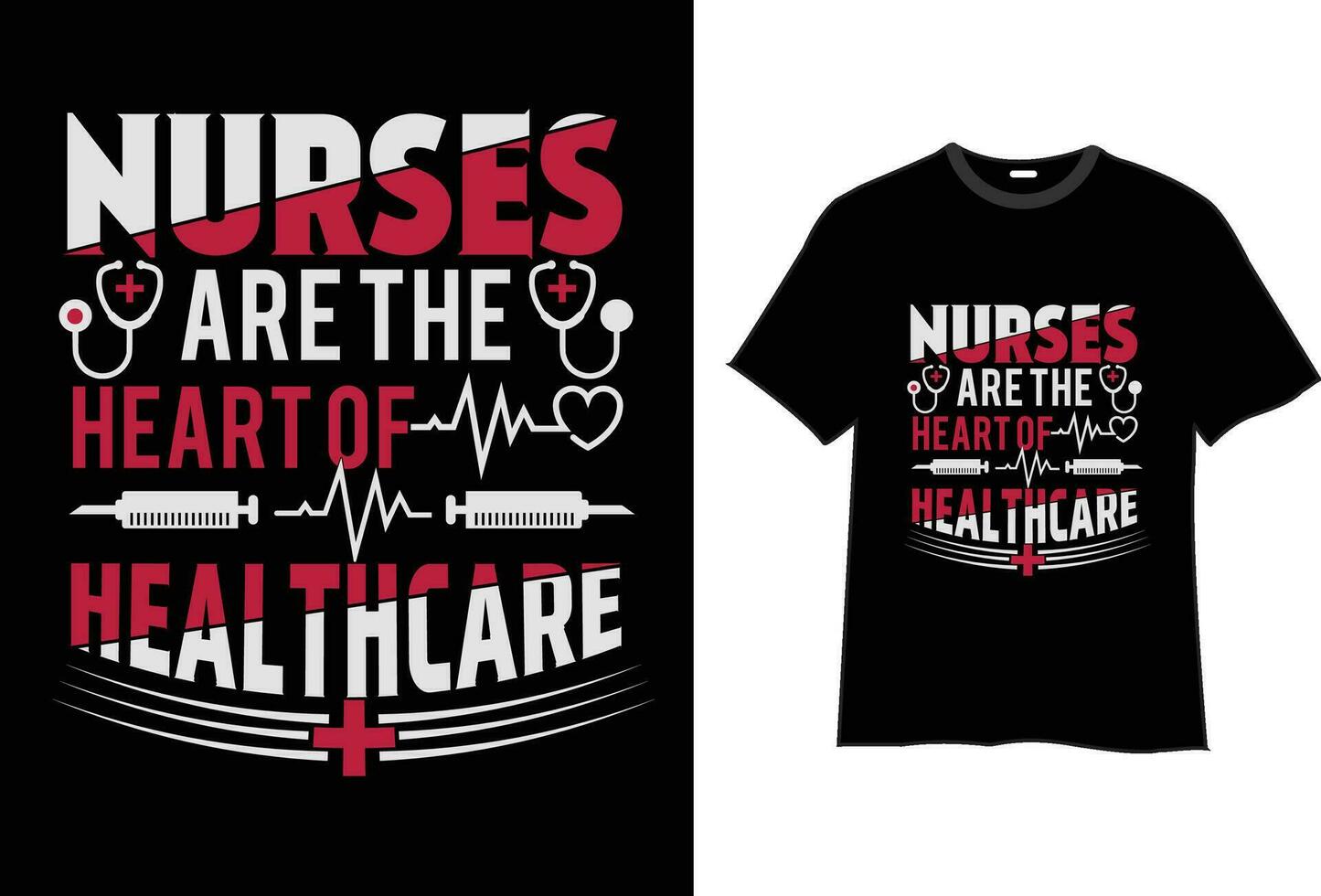 Nursing T-Shirt Design vector