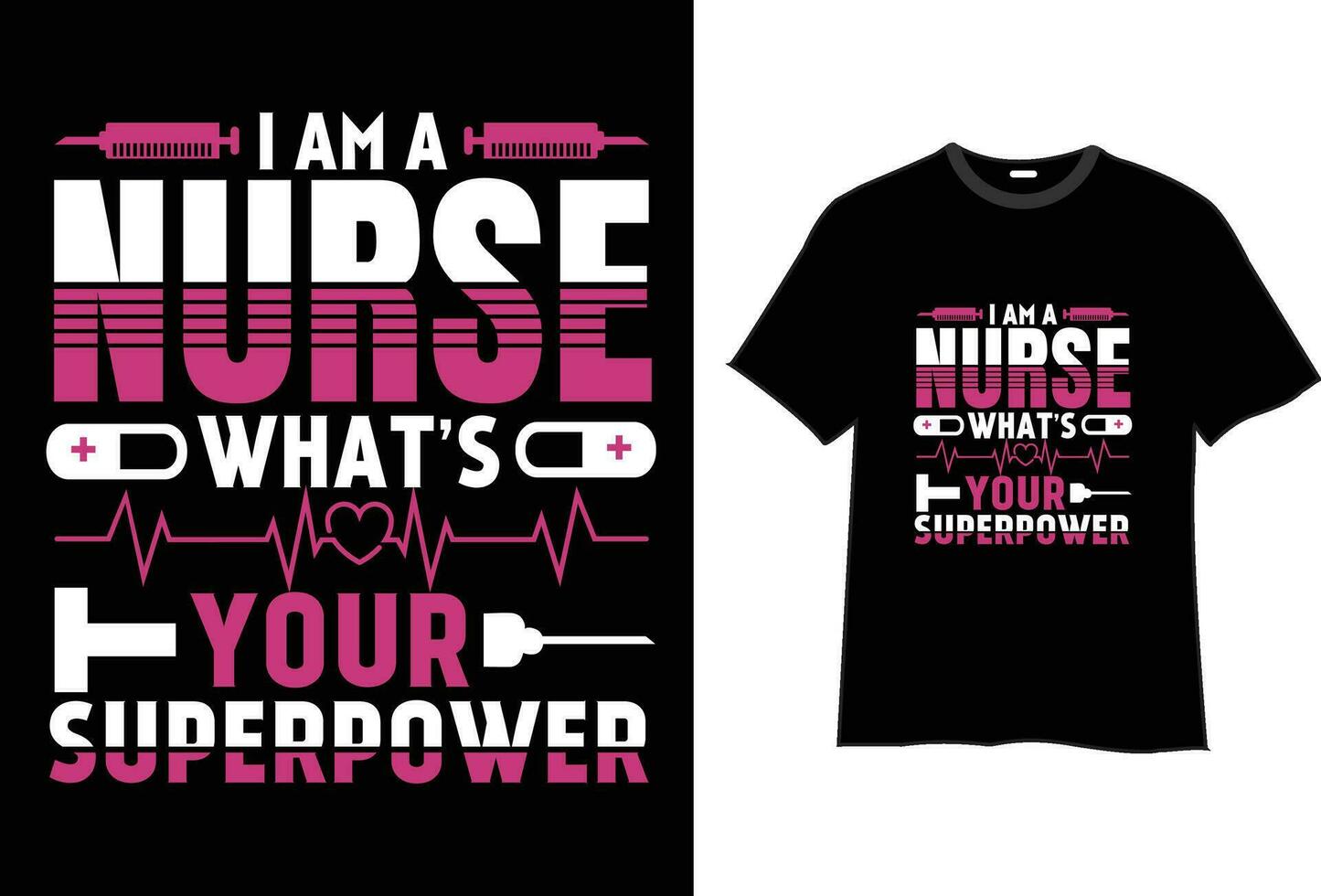 Nursing T-Shirt Design vector