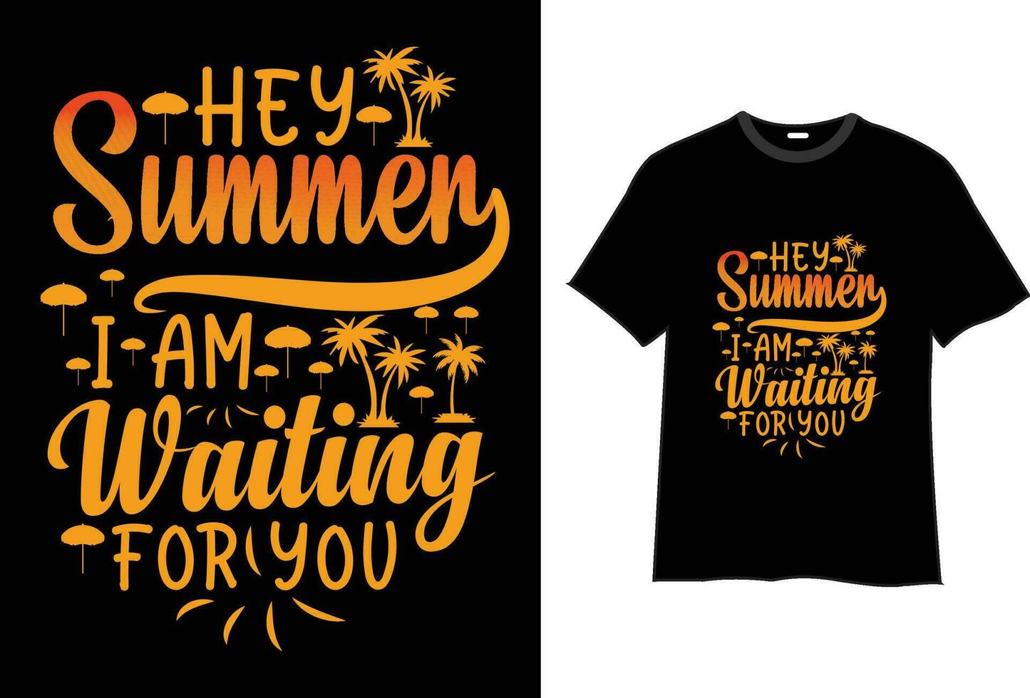 Summer t shirt design vector