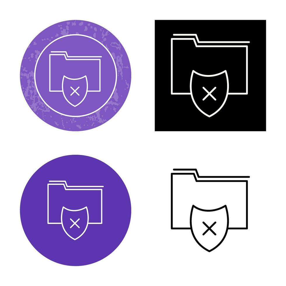 Vulnerable Folder Vector Icon