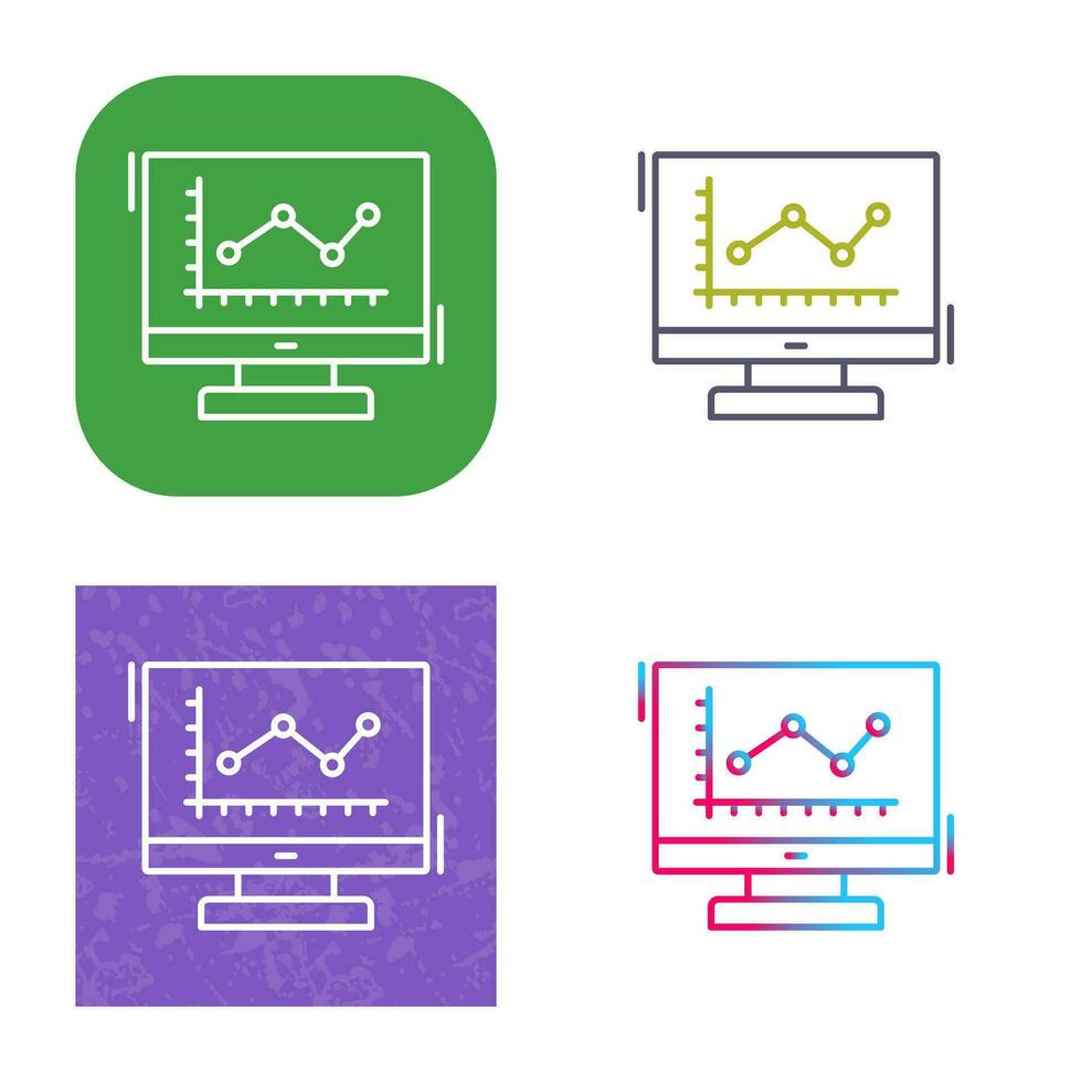 Line Chart Vector Icon
