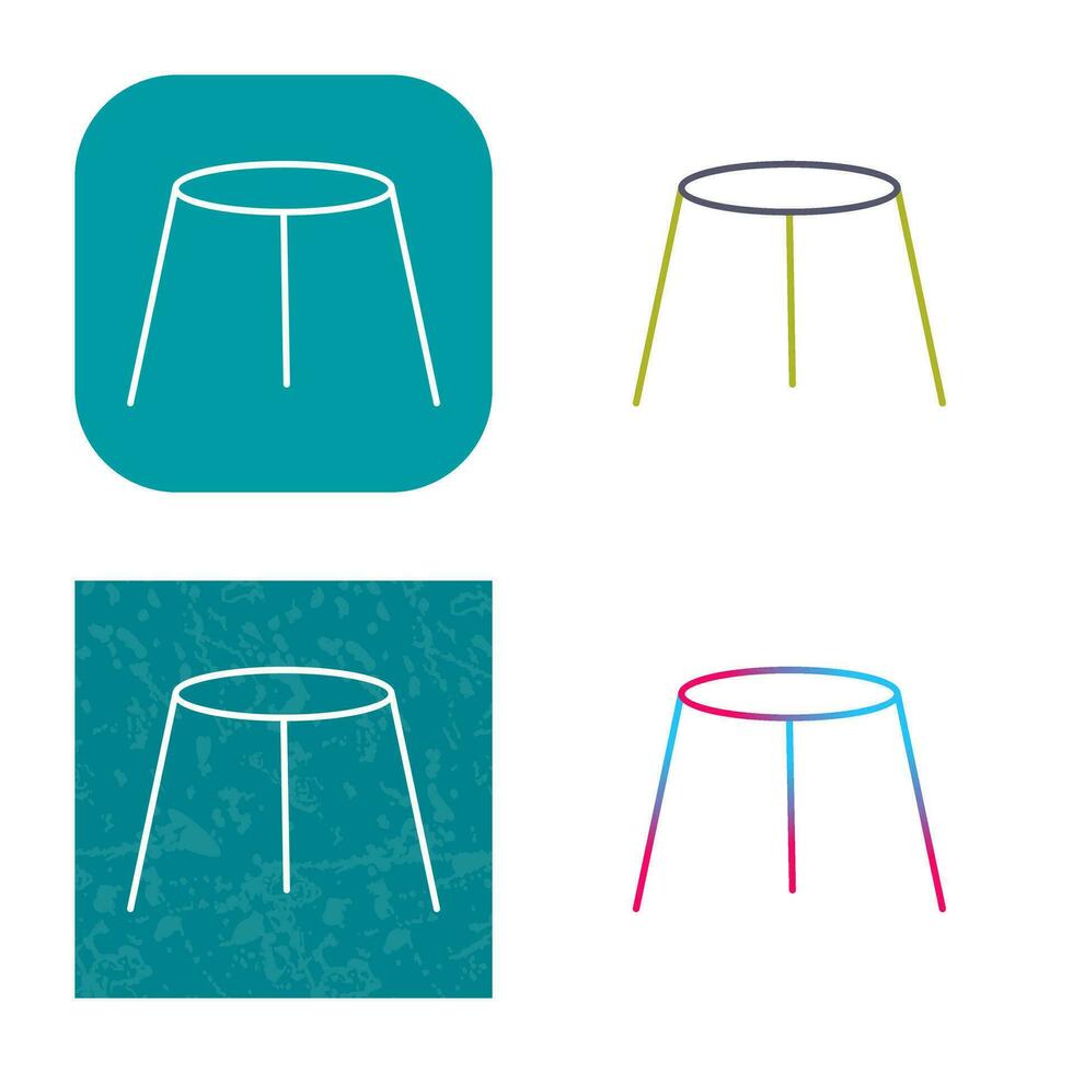 Unique Stool Vector Icon