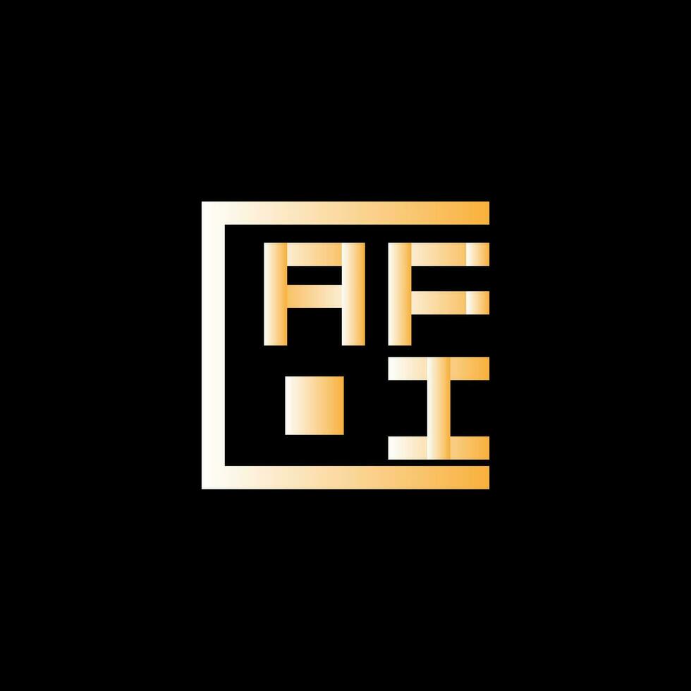 afi letra logo vector diseño, afi sencillo y moderno logo. afi lujoso alfabeto diseño