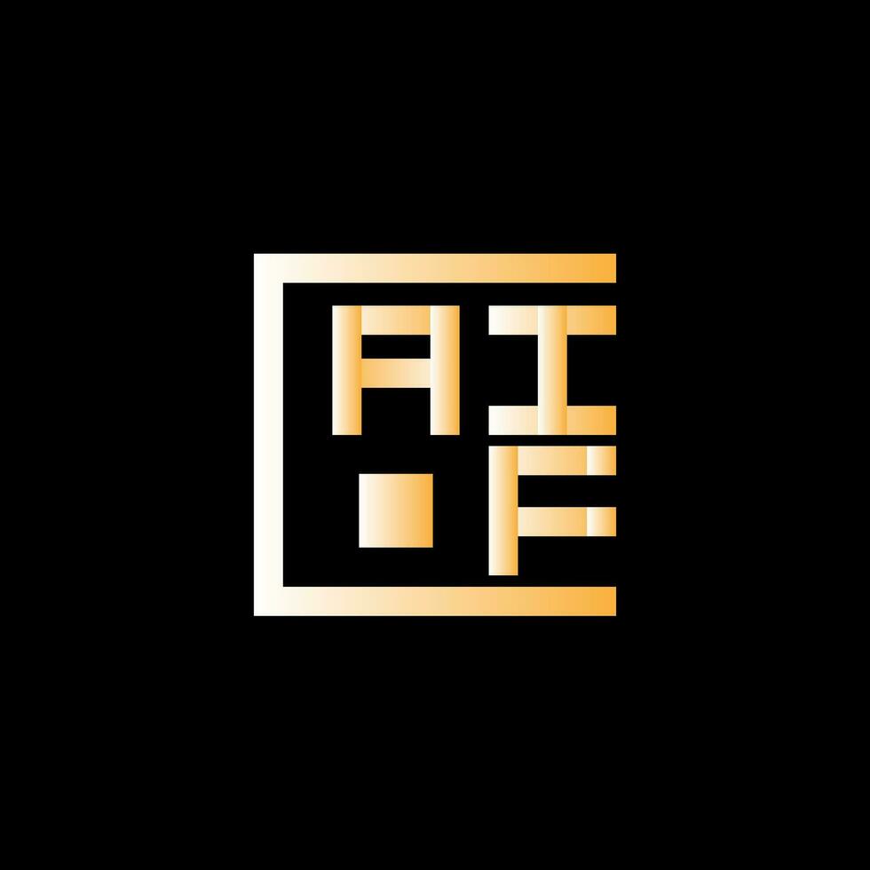 aif letra logo vector diseño, aif sencillo y moderno logo. aif lujoso alfabeto diseño