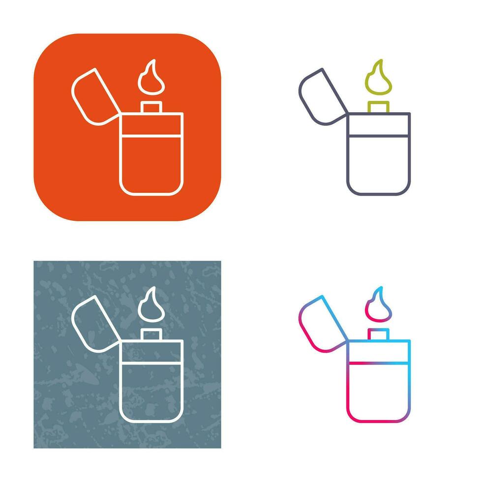 Unique Lighter Vector Icon