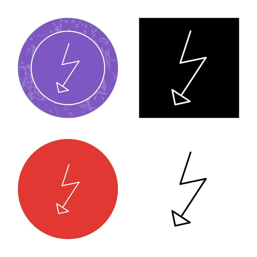 icono de vector de flash único