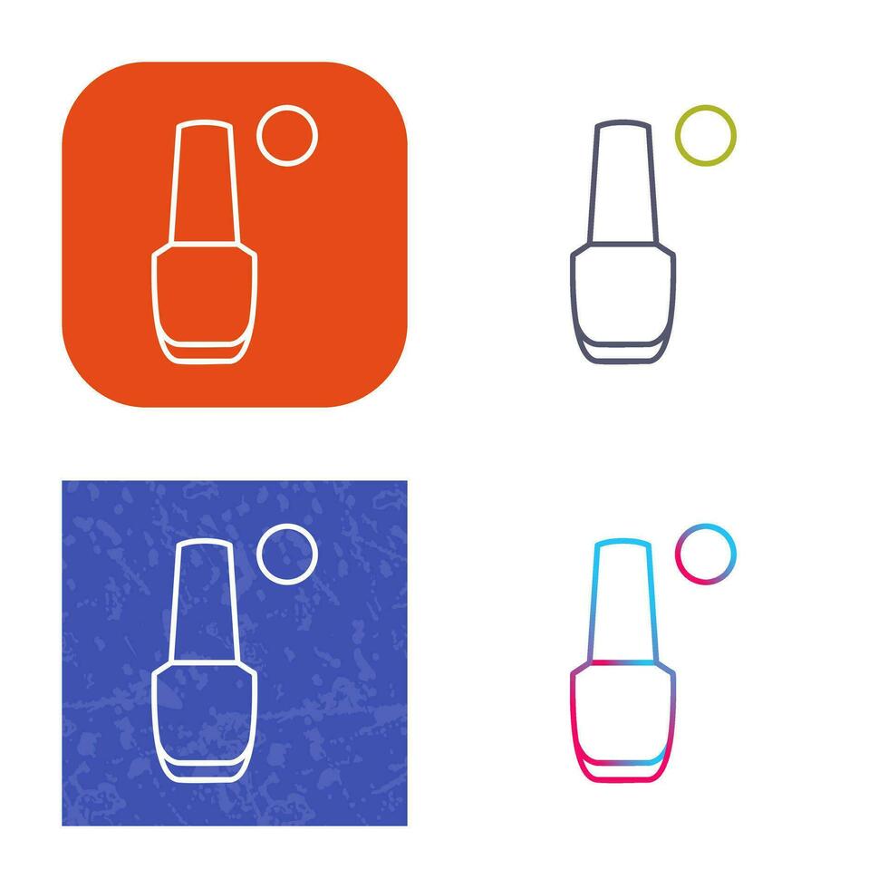 icono de vector de esmalte de uñas