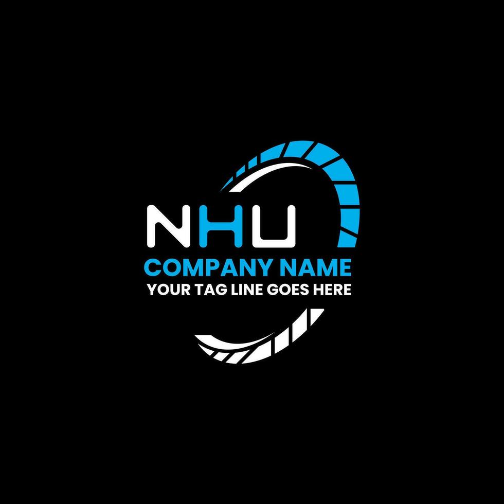 NHU letter logo vector design, NHU simple and modern logo. NHU luxurious alphabet design