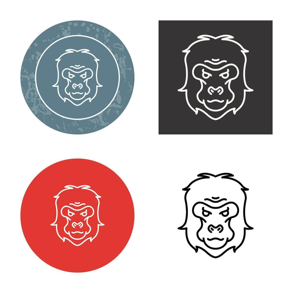 Gorilla Vector Icon