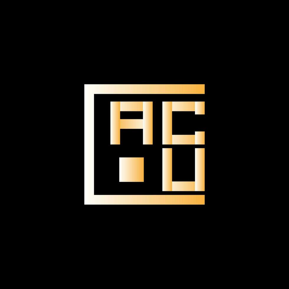 ACU letter logo vector design, ACU simple and modern logo. ACU luxurious alphabet design