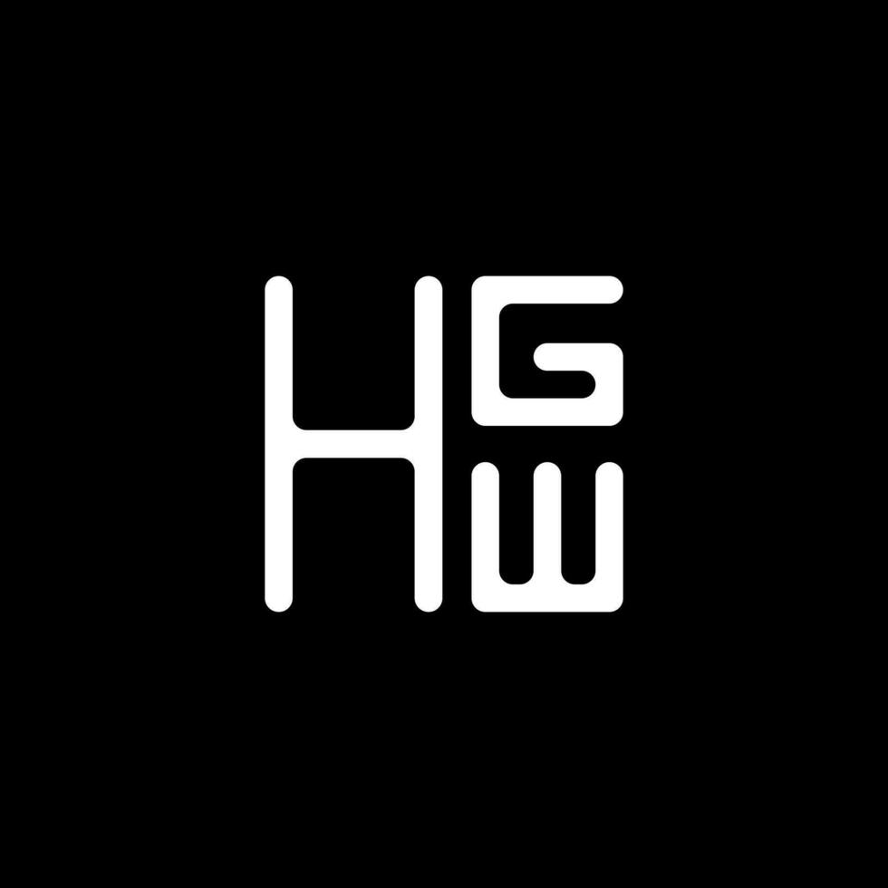 HGW letter logo vector design, HGW simple and modern logo. HGW