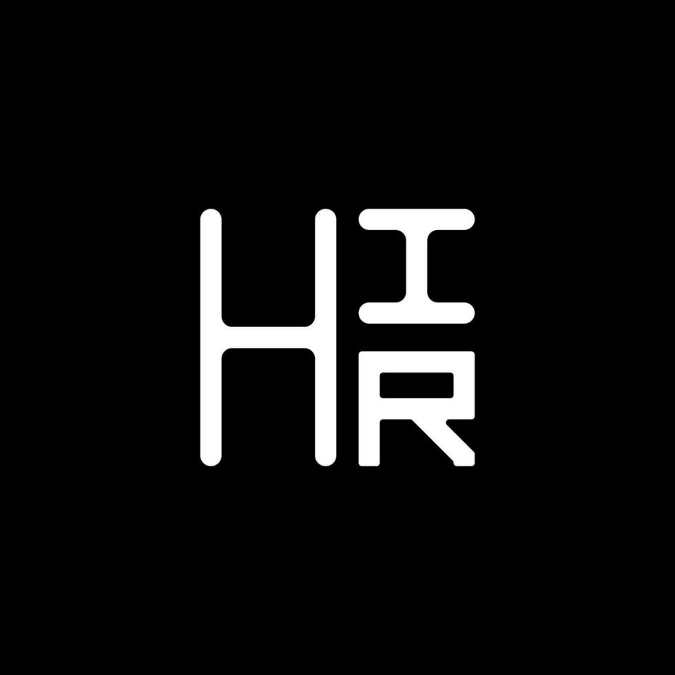 HIR letter logo vector design, HIR simple and modern logo. HIR luxurious alphabet design