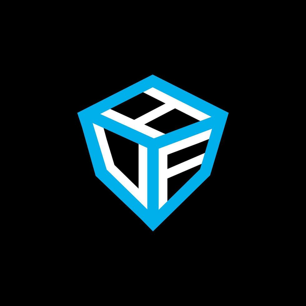 HUF letter logo vector design, HUF simple and modern logo. HUF luxurious alphabet design