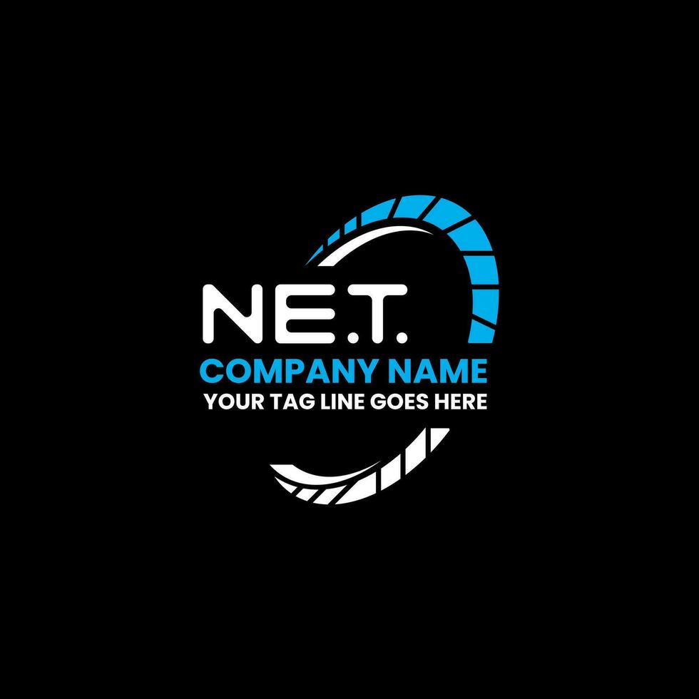 NET letter logo vector design, NET simple and modern logo. NET luxurious alphabet design