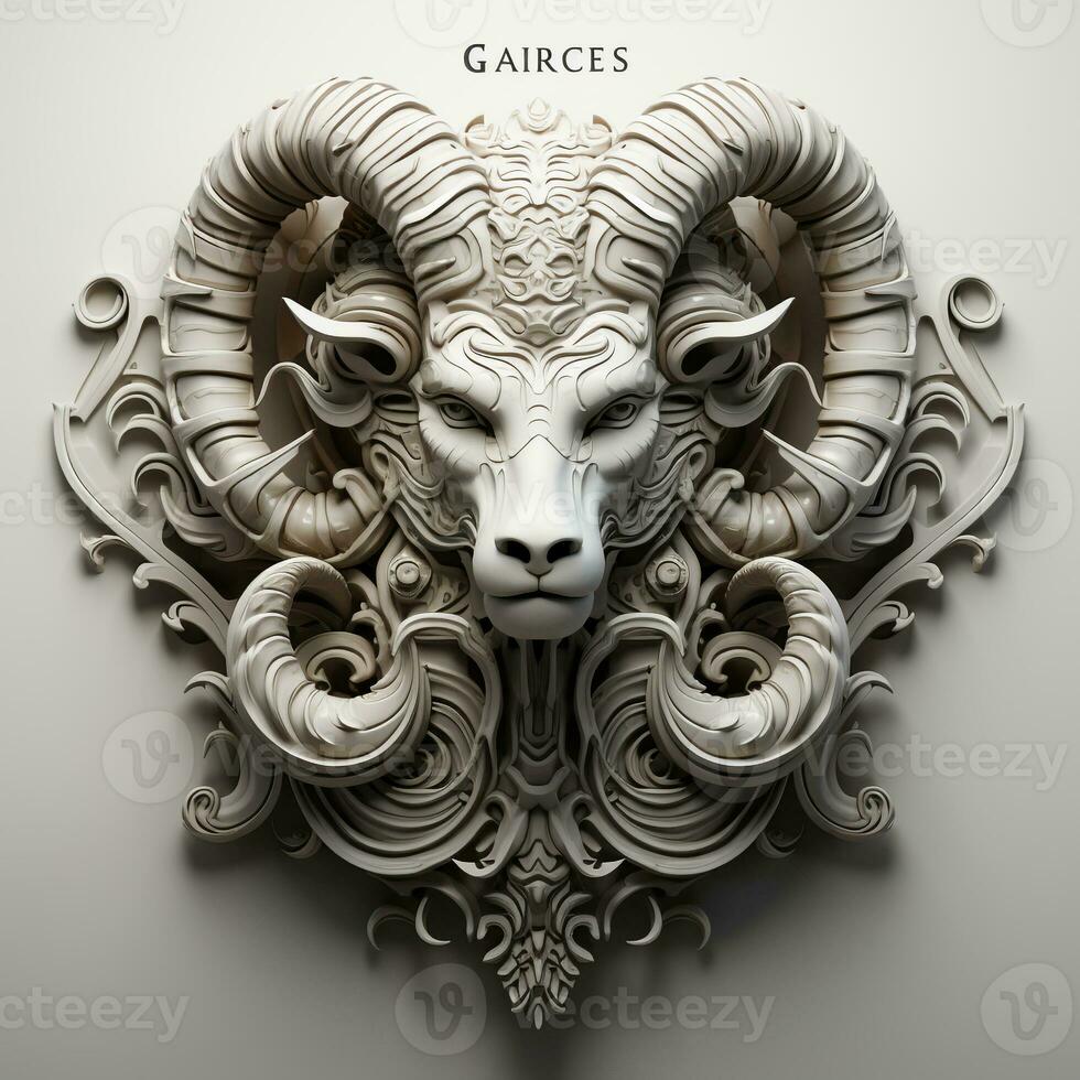 3d cartoon zodiac aries ai photo