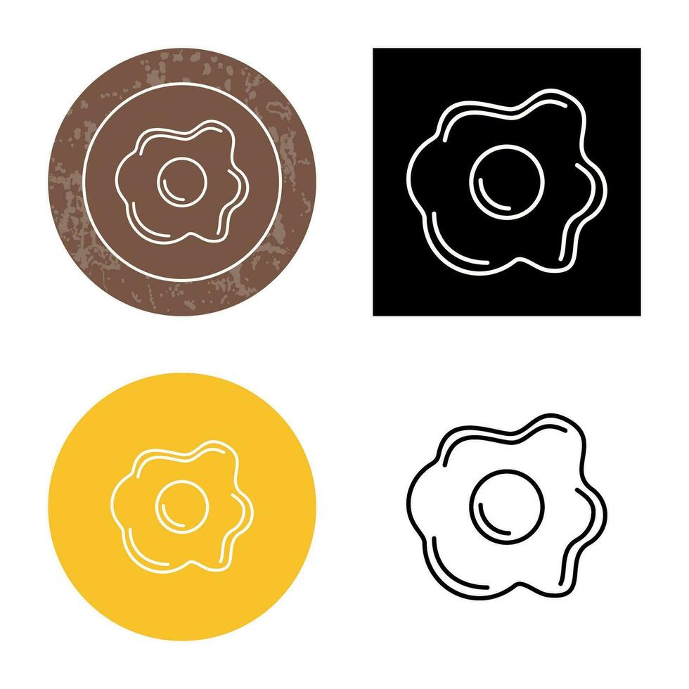 Fried egg Vector Icon