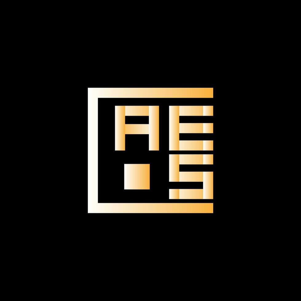 AES letter logo vector design, AES simple and modern logo. AES luxurious alphabet design