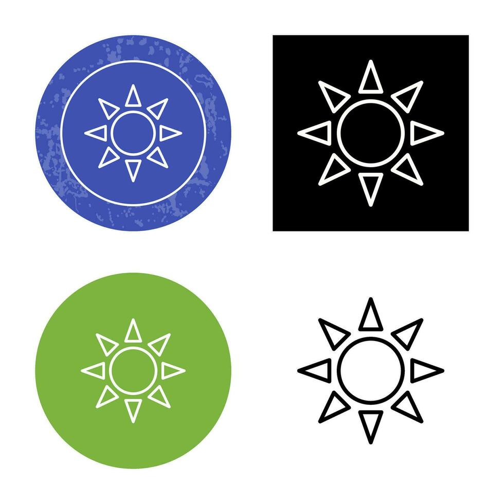 UV Radiation Vector Icon