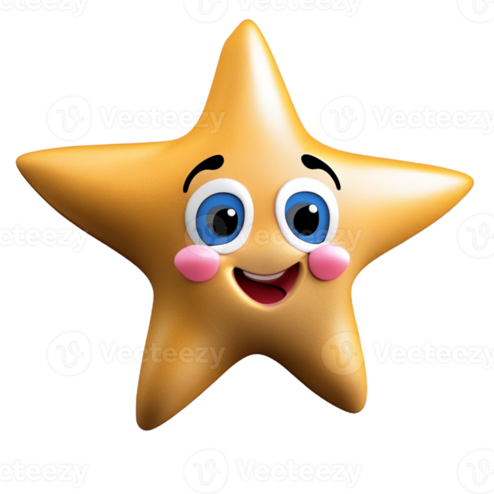 Starfish Cute Icon AI Generative png