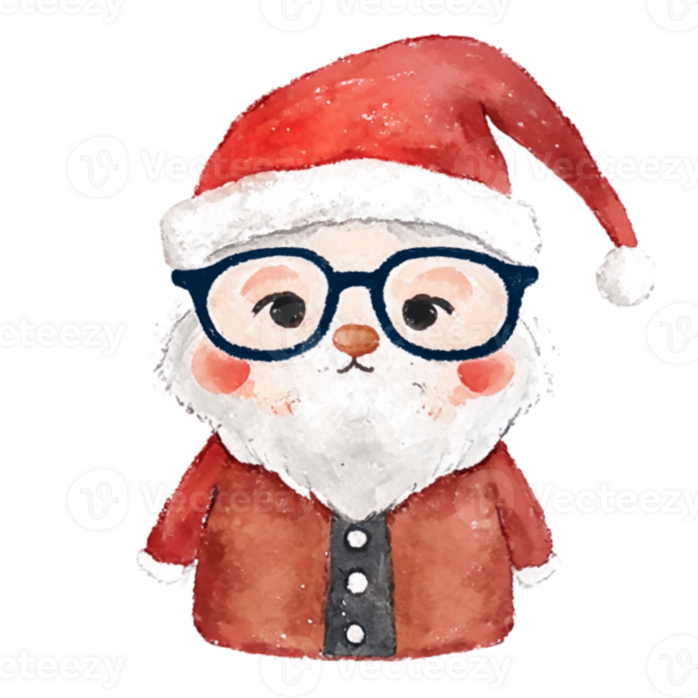 Santa Claus Cute  AI Generative png